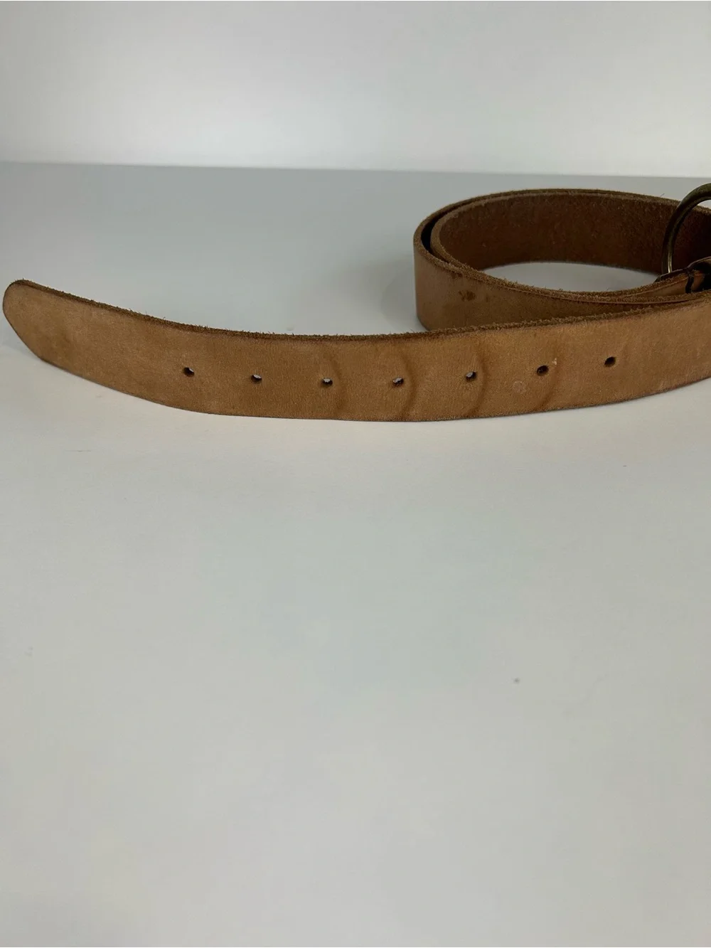 FRYE LEATHER TAN BELT XL